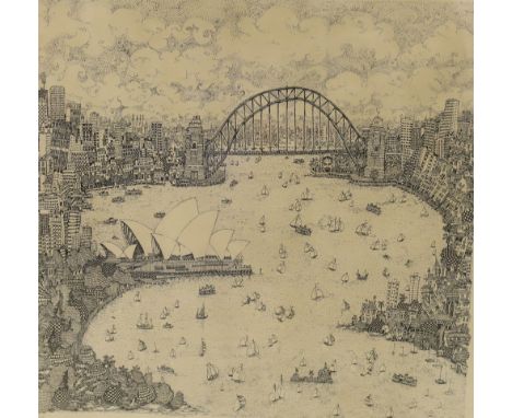 Greg Hyde, limited edition print, Sydney Cove, signed, dated 1981 and numbered 111/500, 39 x 40cm
