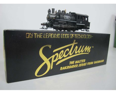 A Bachmann Spectrum HO Gauge 0-6-0 Saddle Tank Locomotive with crew, untested, boxed.