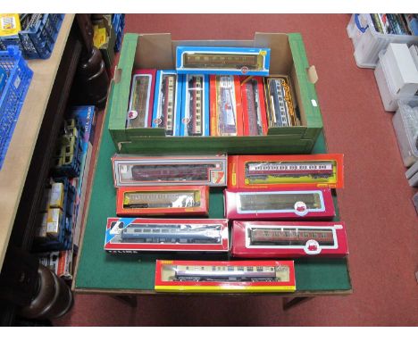 Fourteen Boxed OO Gauge Coaches by Dapol, Airfix, Hornby, Lima.