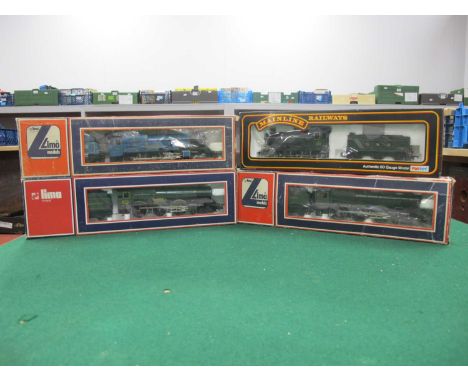 Four OO Gauge Boxed Lima Great Western Steam Engines including Three King Class, One in Early BR Blue livery, untested.