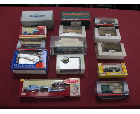 Fourteen 1:76th Scale Diecast Model Commercial Vehicles by Corgi, Classix, EFE, Oxford and other, boxed.