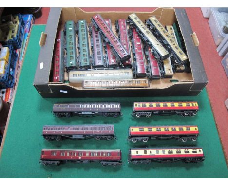 Approximately Twenty OO Gauge Coaches by Hornby, Airfix, Dapol and other, playworn.