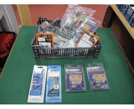 A Quantity of Model Railway Electric Equipment including DCC Concepts Rolling Road and Four Dapol Sound Sheds, mostly in orig