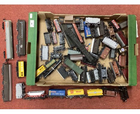 Approximately Fifty OO Gauge British Wagons by Dapol, Hornby and other, playworn.