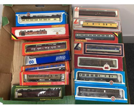 Approximately Sixteen Boxed OO Gauge British Outline Coaches by Hornby, Airfix, Lima, Dapol.