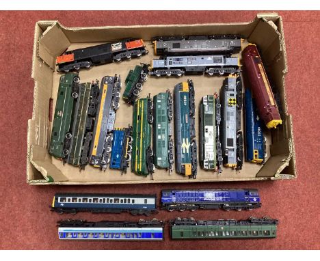 Seventeen OO/HO Gauge Diesel Locomotives and Power Cars by Hornby, Lima and other. Including Class 37's in various liveries, 