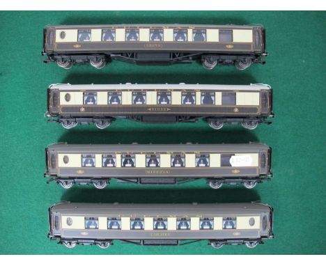 Four Hornby OO Gauge Super Detailed Pullman Cars with interior lighting, untested.