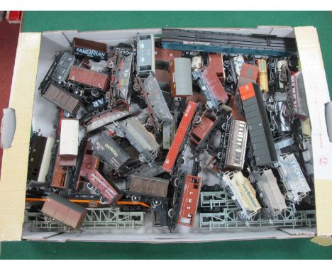 Approximately Fifty OO Gauge Wagons by Hornby, Lima and other, playworn.