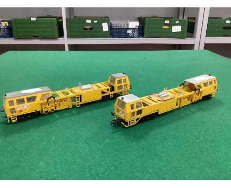 Two Bachmann OO Gauge Track Maintenance Machines in Network Rail Yellow Livery, playworn, untested.Motorised - untested for w