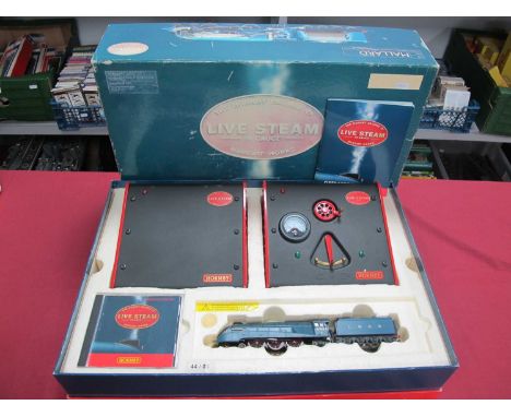 Hornby Live Steam 'Margate Works' OO Gauge Class A4 4-6-2 Steam Locomotive and Tender, 'Mallard', R/No. 4468, LNER Garter Blu