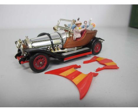 An Original Corgi 266 Chitty Chitty Bang Bang Diecast Model. Four Figures Present. Complete/Unbroken. Overall very good, work