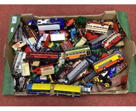 A Quantity of Diecast Model Vehicles by Corgi, Britbus, EFE, Lledo and other, playworn.