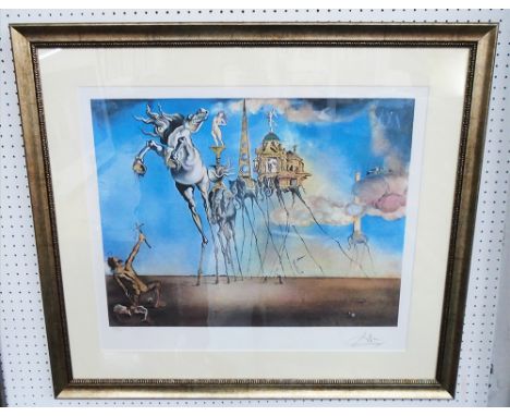 SALVADOR DALI, 'The Temptation of St. Anthony', 1982, lithograph on archival paper, Ref: field, handsigned and numbered, 55.5