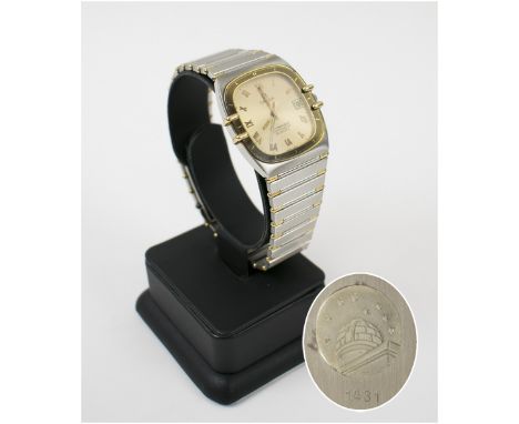 OMEGA 'CONSTELLATION' CHRONOMETER, men's wristwatch, steel case and articulated strap.