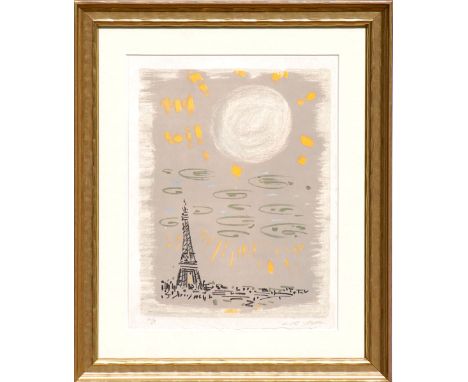 ANDRE MASSON, 'La Tour Eiffel', original lithograph on Japon, 1963, signed and numbered by the artist from the edition of ten