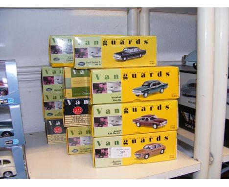 Eleven Vanguards 1:43 scale die cast model vehicles 