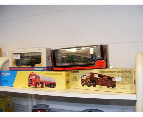 A selection of die cast model vehicles, including Corgi 