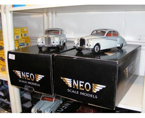 Two Neo Jaguar MK9 1:18 scale models CONDITION REPORT.