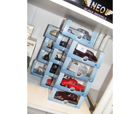 Thirteen Oxford 1:43 scale die cast model vehicles 