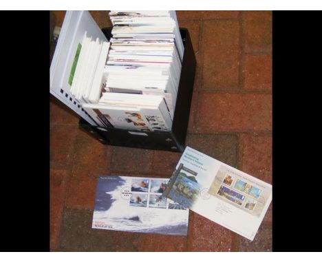 A box of Royal Mail First Day Covers