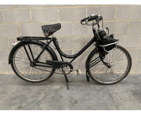 Eccentric French post-war 'Bicyclette avec Moteur' in mainly original condition.Developed in the late 1930s, the French VéloS