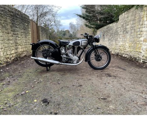 Lovely example of Norton's top-of-the-range, pre-war Model 19 in need of some recommissioning.An enlarged 588cc engine was de