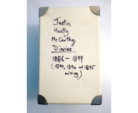 McCarthy J. H. : A collection of the writer's hand-written diaries, in various formats, for each year from 1886 - 1935. ( Ind