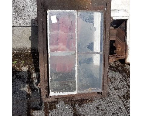 Old Sky Light on a cast iron base, 102cm x 28cm