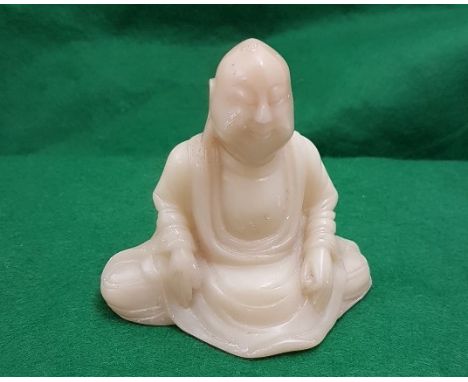 Vintage soapstone figure of a Buddah, 4”h