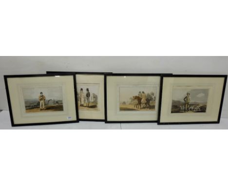 Set of 4 x 19th C Colour Engravings, pub'd by Robinson &amp; Son, Leeds, 1813, engraved by R &amp; D Havell, Geo Walker Del, 