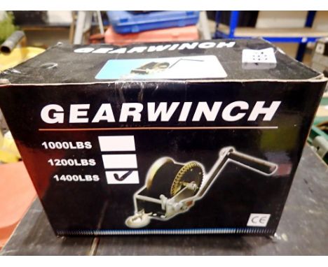 New unused 1400lb manual winch. Not available for in-house P&amp;P 