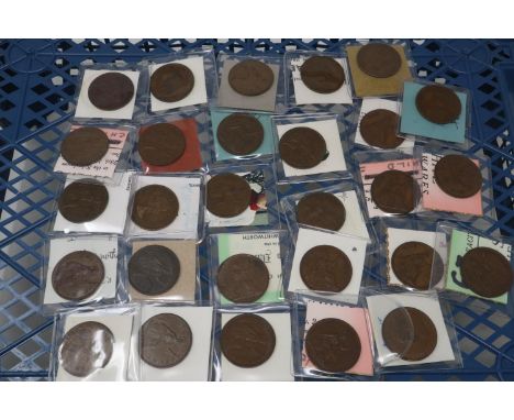 Collection of UK pennies, 1937-1953, mixed grades including AEF examples. UK P&amp;P Group 1 (£16+VAT for the first lot and £