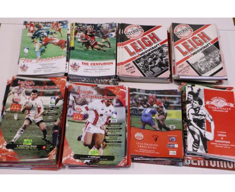 Leigh rugby club programmes 1960's onwards. UK P&amp;P Group 3 (£30+VAT for the first lot and £8+VAT for subsequent lots) 
