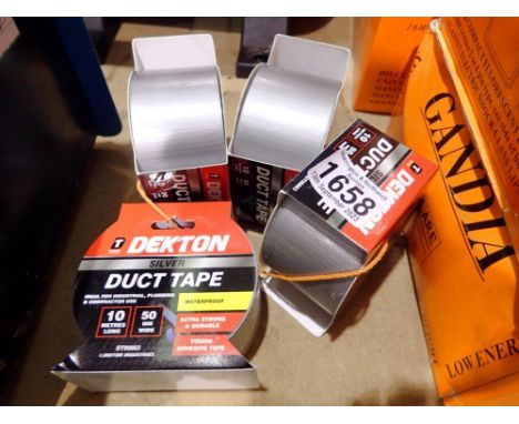 Four rolls of duct tape. UK P&amp;P Group 1 (£16+VAT for the first lot and £2+VAT for subsequent lots) 