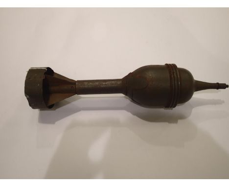INERT WWII British PIAT (Projectile Infantry Anti-Tank) training round, Solid unit, very light surface rust and pitting. UK P