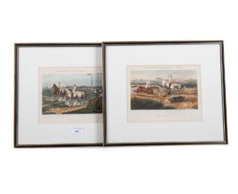 SET OF FOUR R. ACKERMANN'S INDIAN SPORTING SCRAPS ENGRAVINGS,framed, each image size 16cm x 21cm (4)Plate 2 with noticeable s