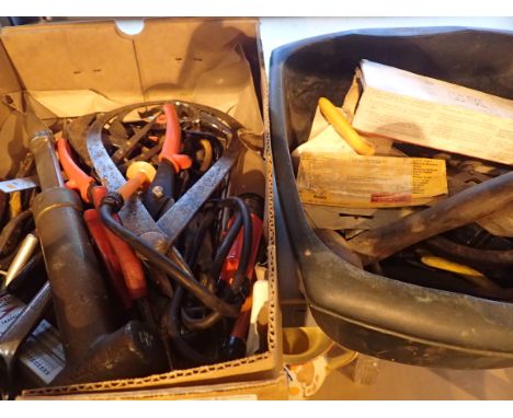 Box of mixed workshop tools