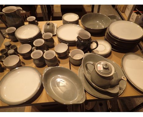 Large quantity of Denby dinner ware CONDITION REPORT: All in good condition, no chips or cracks. Some light cutlery marks but
