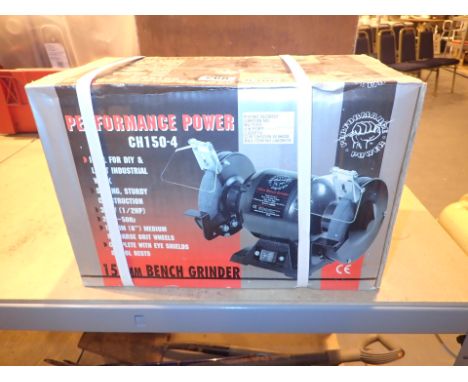 Performance Power new and boxed 1/2 HP bench grinder with six inch wheels