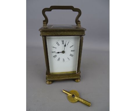 Vintage brass cased carriage clock (imperfections)
