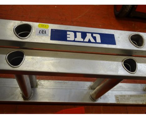 Lyte two section aluminium ladder