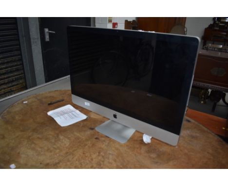 An Apple Mac with monitor, keyboard and mouse, internal hard drive has been wiped by IT professional, Porsche external storag