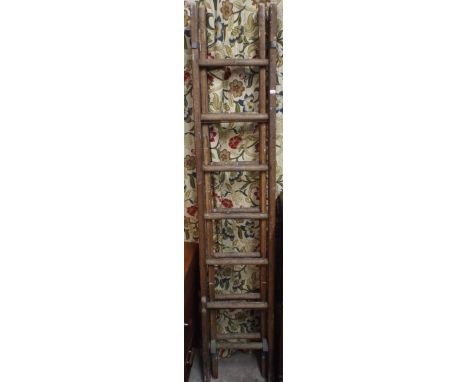 An Extending Wooden Ladder