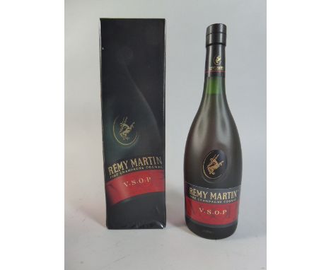 A Boxed Bottle of Remy Martin Champagne Cognac 