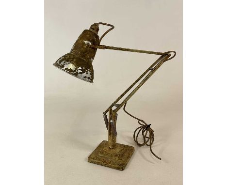 GEORGE CARWARDINE for HERBERT TERRY LTD; an Anglepoise model 1227 lamp, with scrumbled paint with two step square base.