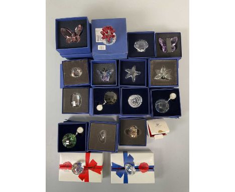 SWAROVSKI; a large collection of various ornaments including butterflies, shells etc, all boxed.Condition Report: All in good