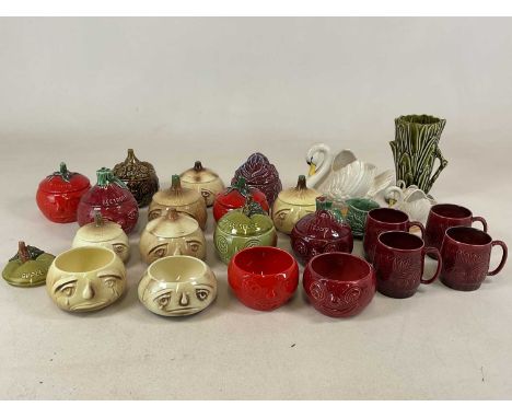 SYLVAC; a quantity of face pots and other Sylvac items.