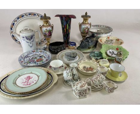 A mixed ceramic lot including Spode, Sylvac, Bunnikins, Noritake and others