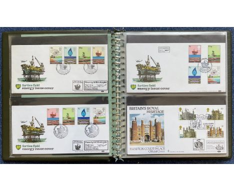 Benham Green Album Collection 32 FDC 5 x BP forties field energy issue cover 5 stamps plus single and; double postmarks 25 Ja