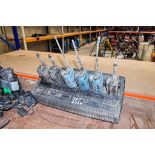 6 Motorola 2-way radios c/w 6 bank charger CW
